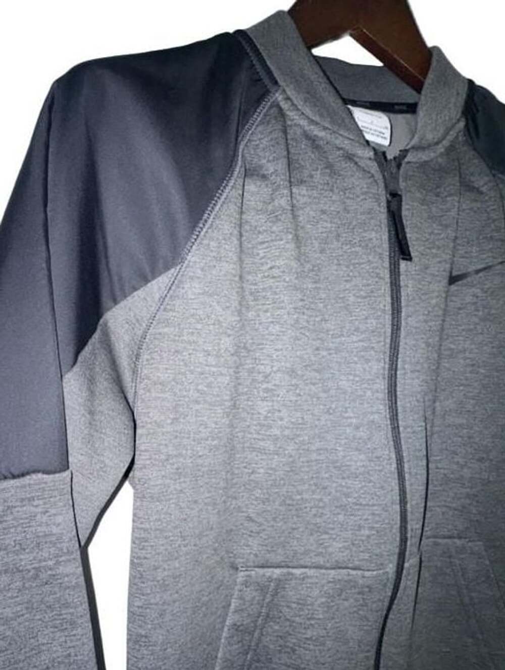 Nike Therma-FIT Men’s S Training Bomber Jacket Charcoal Black DQ4852-071 Size S - Picture 10 of 16